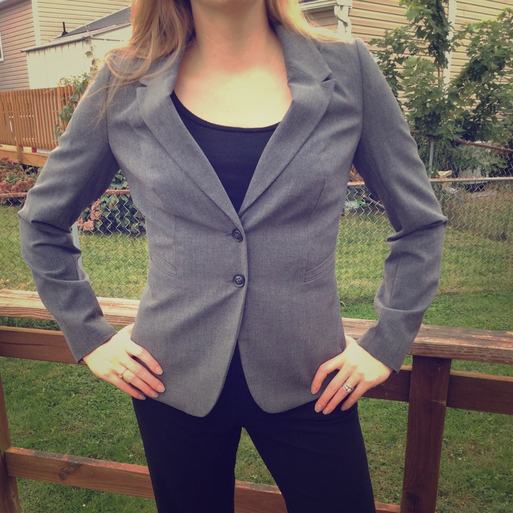 The Limited Gray Suit Jacket